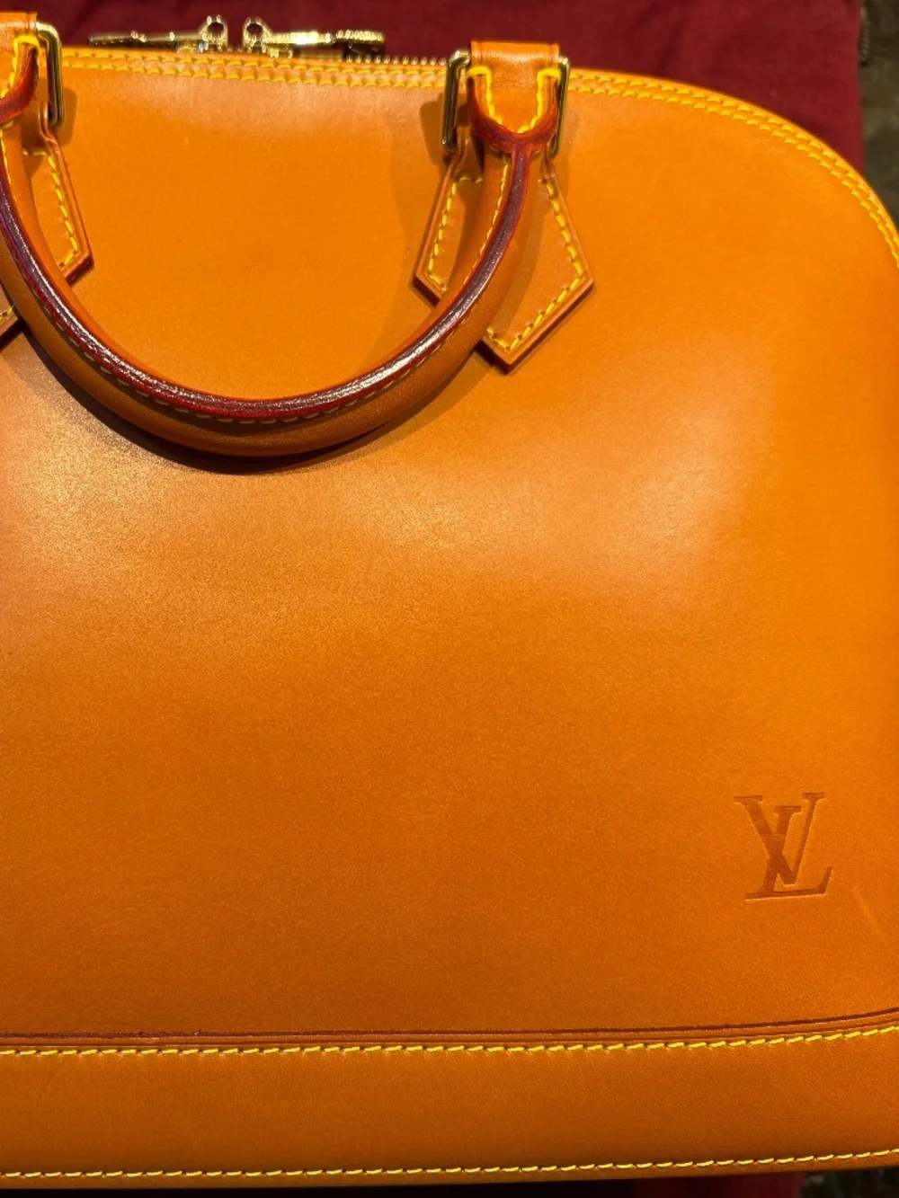 Louis Vuitton Alma PM in Caramel Nomade leather in mint condition